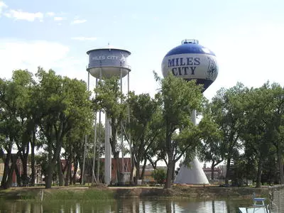 Water towers on Main